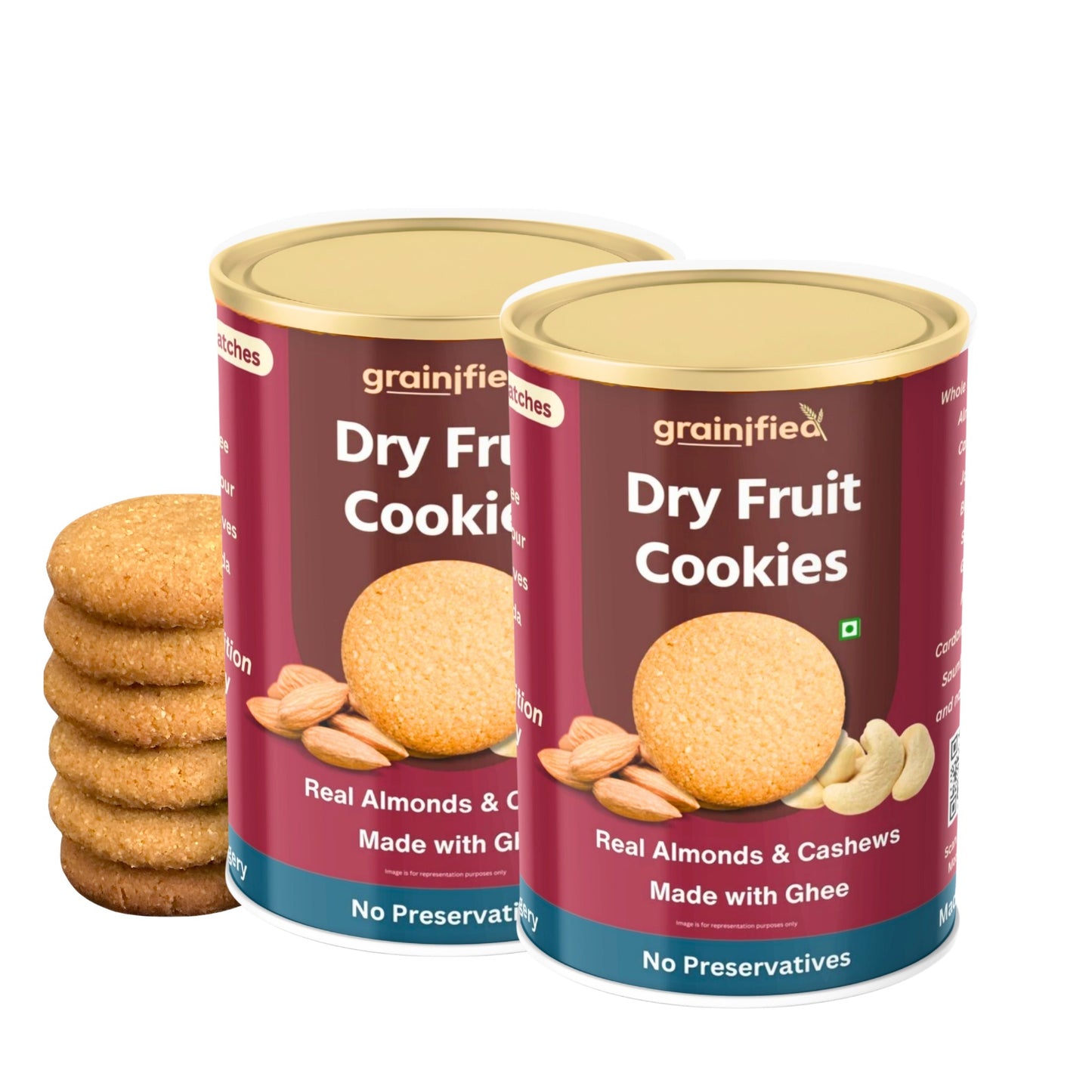 Dry Fruit Cookies (Pack of 12)