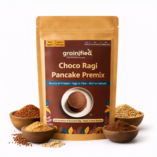 Choco Sprouted Ragi Pancake with Jaggery(100g)