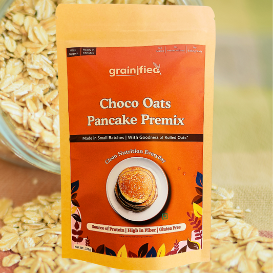 Choco Oats Almond Pancake with Jaggery(100g)