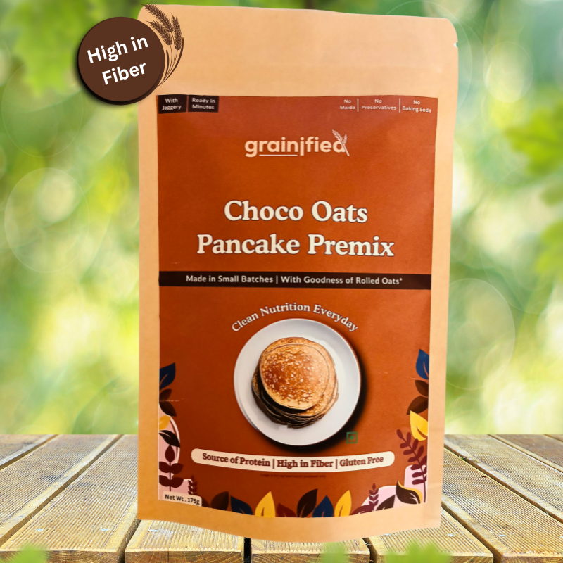 Choco Oats Almond Pancake with Jaggery(175g)