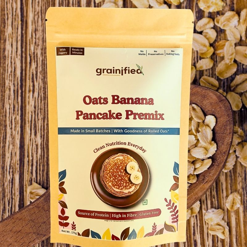 Oats Banana Almonds Pancake with Jaggery(175g)