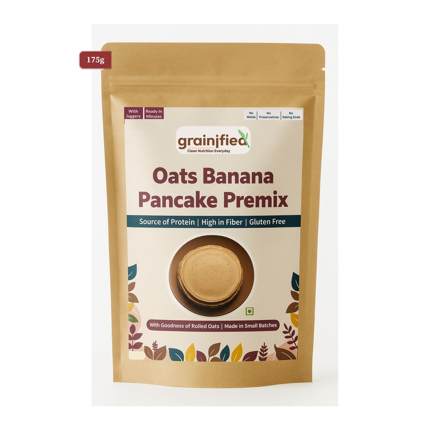 Oats Banana Almonds Pancake with Jaggery(175g)