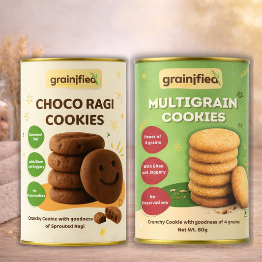 Combo Saver - Choco Ragi & Multigrain Cookies (80g)