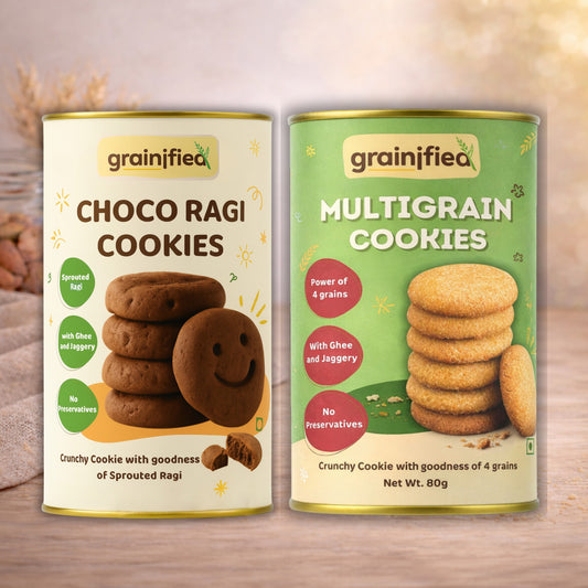 Combo Saver - Choco Ragi & Multigrain Cookies (80g)