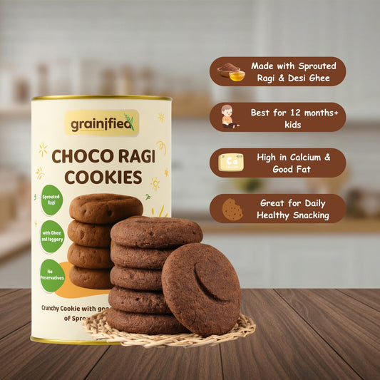 Choco Ragi Cookies (Trial Pack of 6)